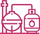 Icono de planta extractora de propano, butano y gasolina
